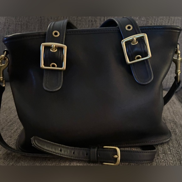 ✨ Vintage Coach Black Leather Satchel ✨ - Picture 2 of 7
